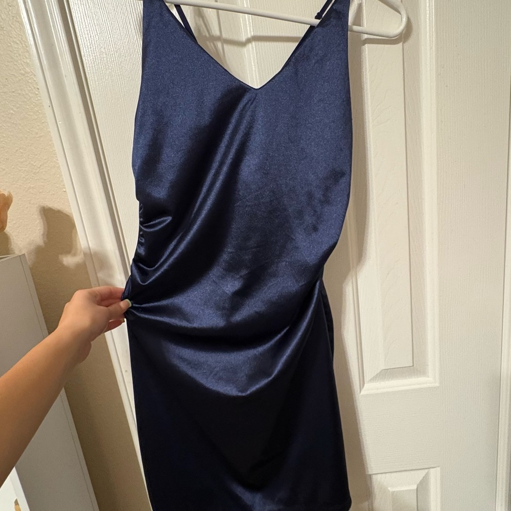 Honey and Rosie Navy Blue Midi Dress
